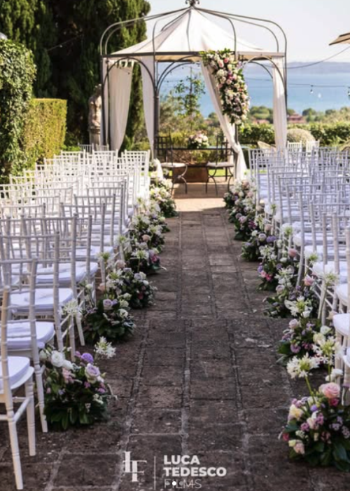 allestimento matrimonio rose